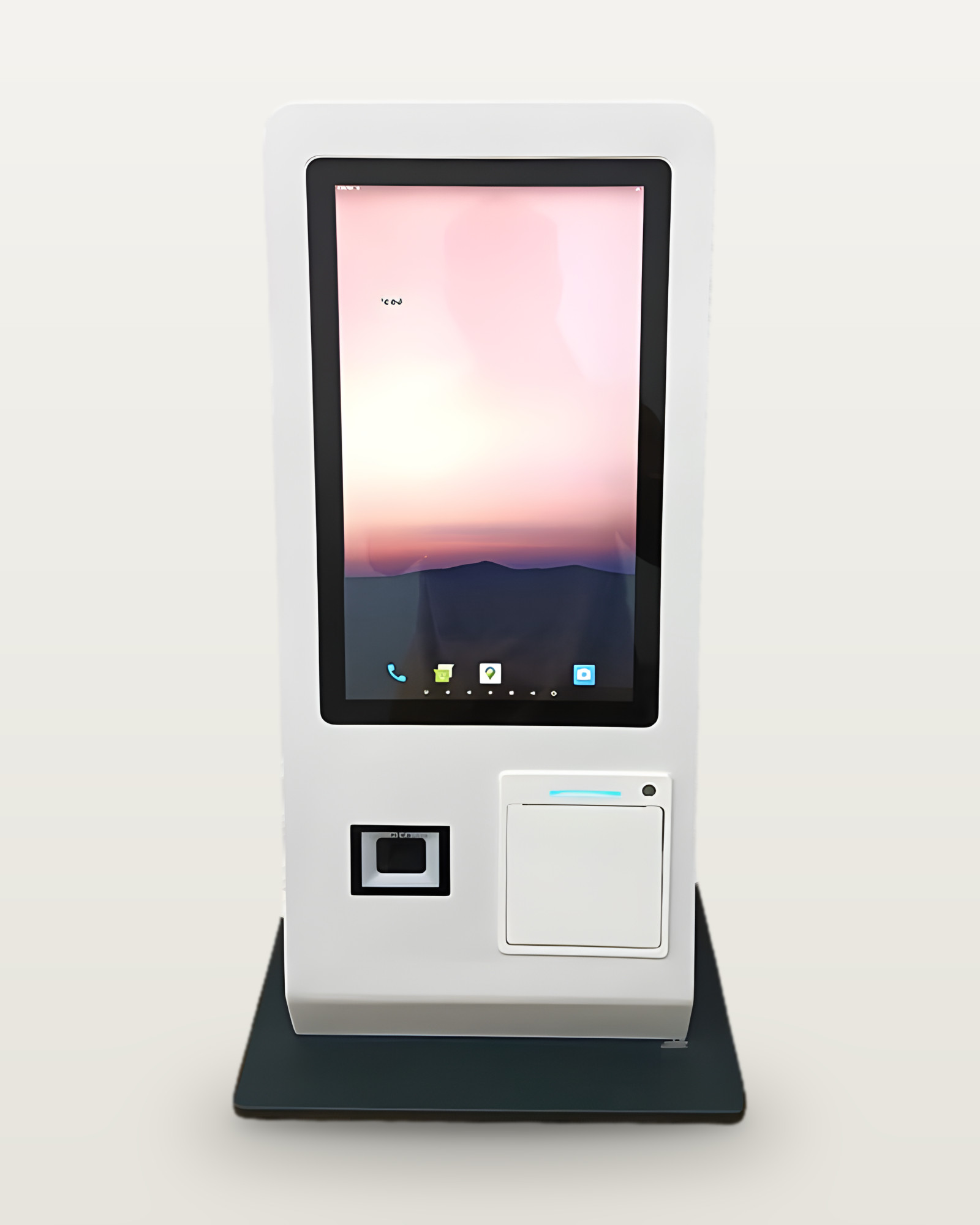 A parete 32": Ristoranti, hotel, showroom: a filo muro, con stampante e vano POS.