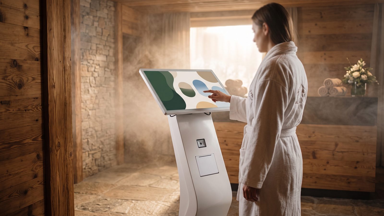 Totem interattivo per Spa e benessere