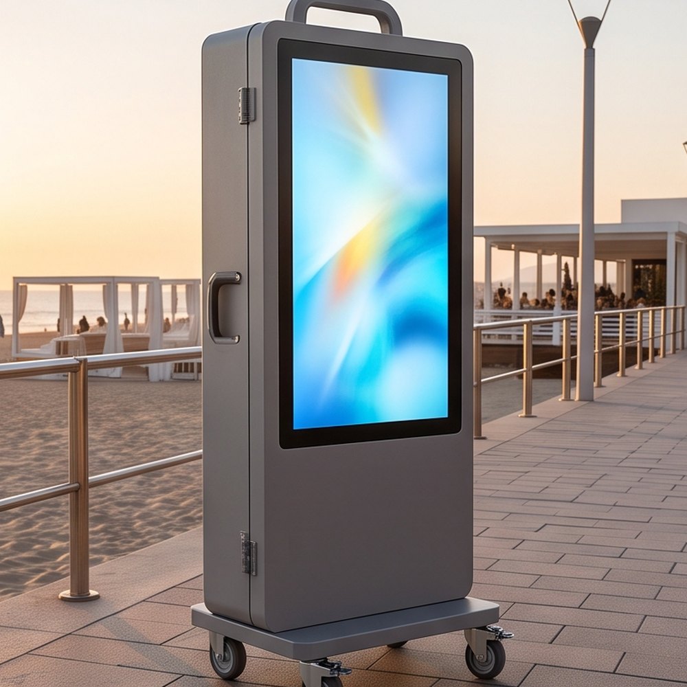 Totem mobile a batteria